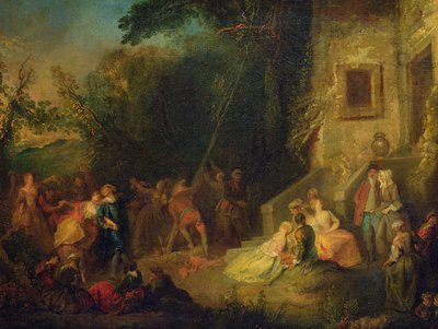 Planting the Maypole by Pierre Antoine Quillard